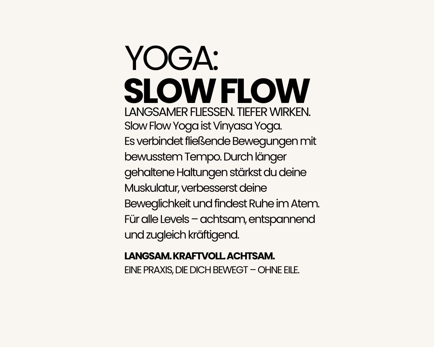 Yoga: Slow Flow Vinyasa