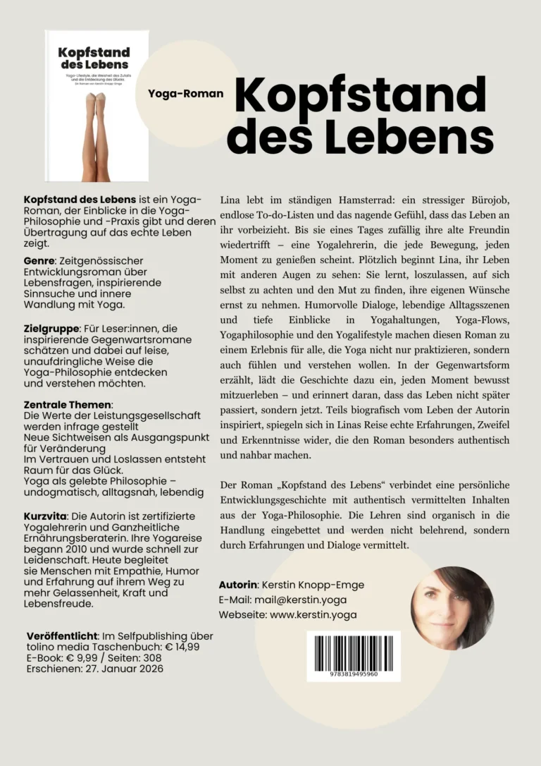 Kopfstand des Lebens - Waschzettel