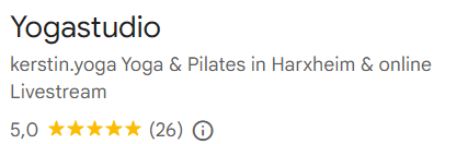 kerstin.yoga Google Bewertungen